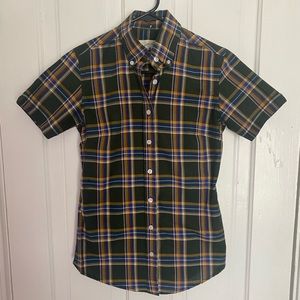 Relco green plaid button down
